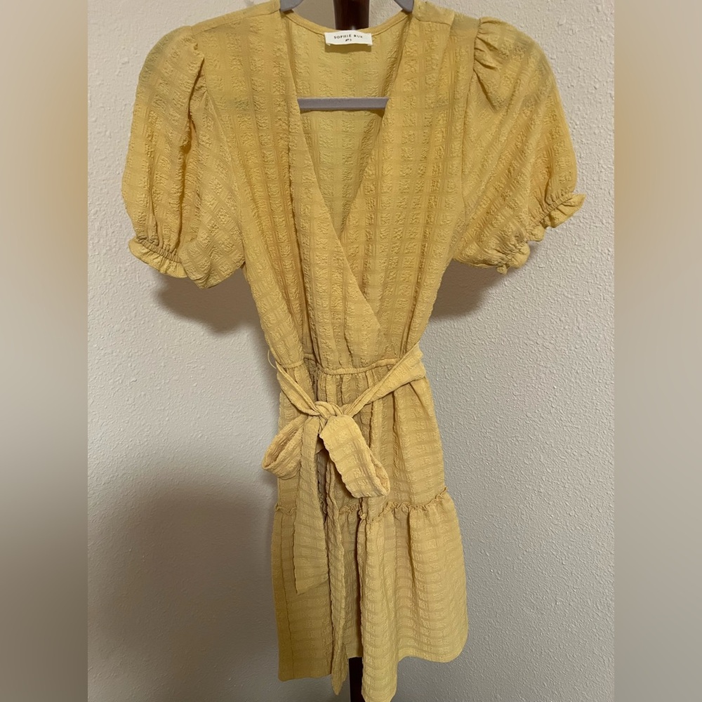 Yellow Wrap Dress